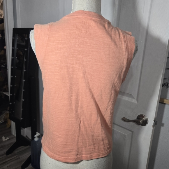 Faherty Sunwashed Slub Muscle Tank Organic Cotton Sz XS - Picture 6 of 8